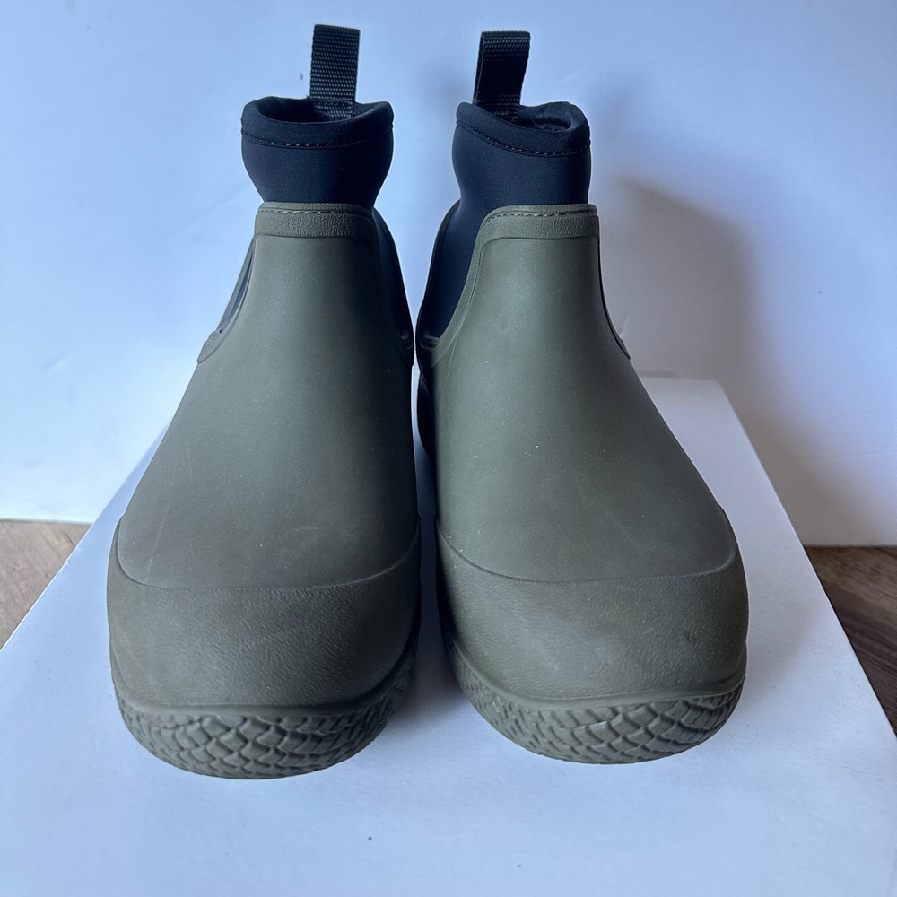 OLD CÉLINE Phoebe Philo rubber scuba sock pull on rain boot 37 w Original Box